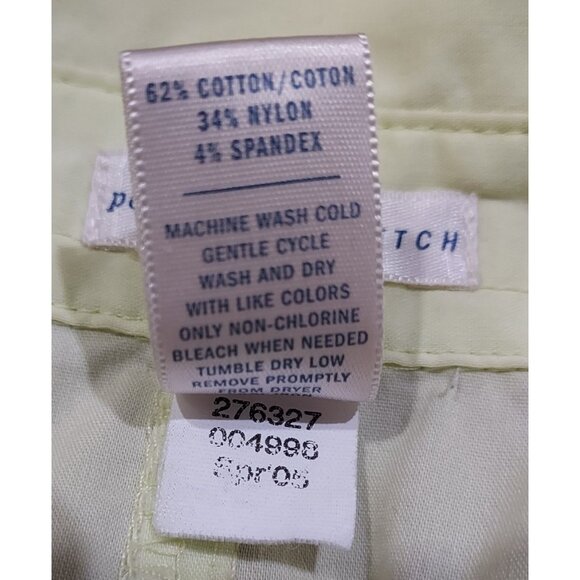 Shirt Button Up Stretch Old Navy Perfect Fit XL 3/4 Sleeves Vintage Y2K Lime - Picture 11 of 12